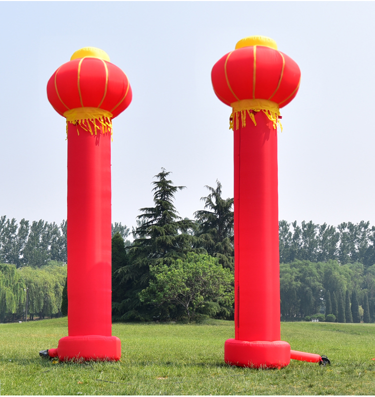 传统灯笼柱